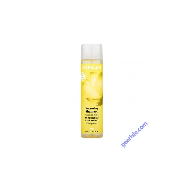 Restoring Shampoo Volume Shine 10 Oz Lemongrass Vegan Derma E