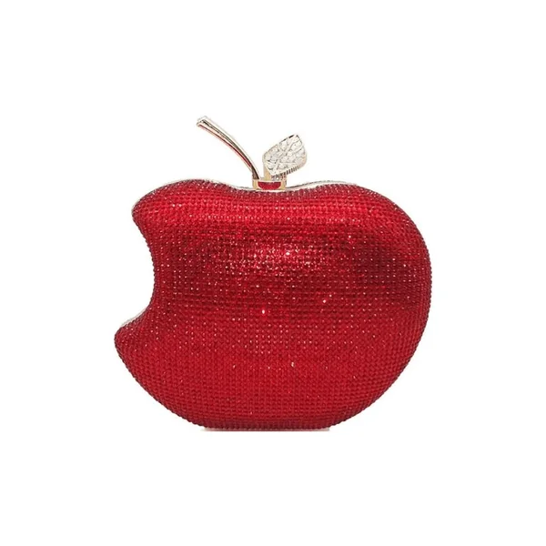 Rhinestone Apple Clutch