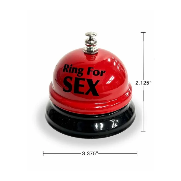 Ring The Bell for Sex Desk Bell – Red/Black
