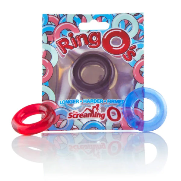 RingO Red Stretchy Cock Ring for Stronger Erection Support