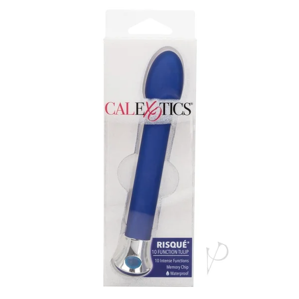 Risque 10 Function Tulip Vibrator - Blue