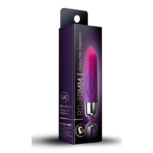 Ro-80mm 7 Speed Vibrating Bullet Waterproof Color Me Orgasmic 3 Inch