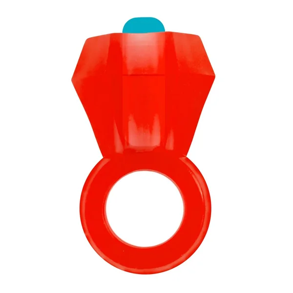 Rock Candy Vibrating Bling Pop Cock Ring Red