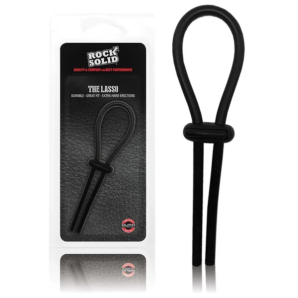 Rock Solid Lasso Cockring – Black