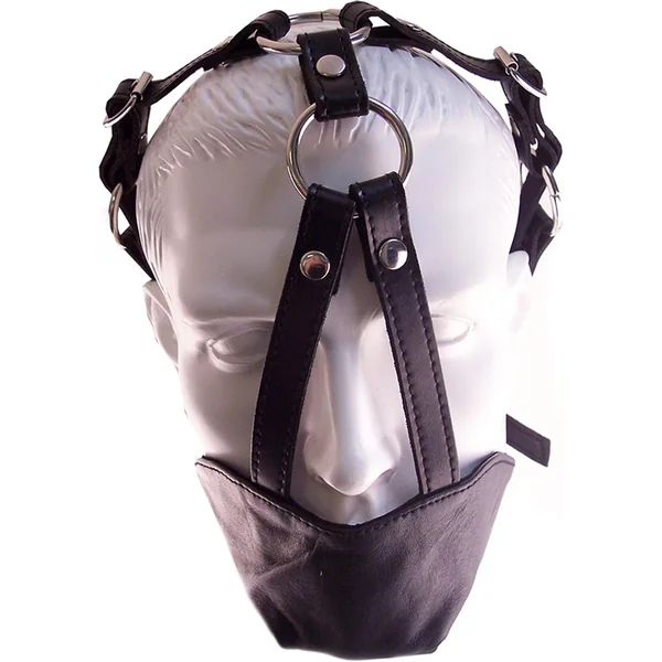 Rouge Leather Adjustable Mouth Chin Gag