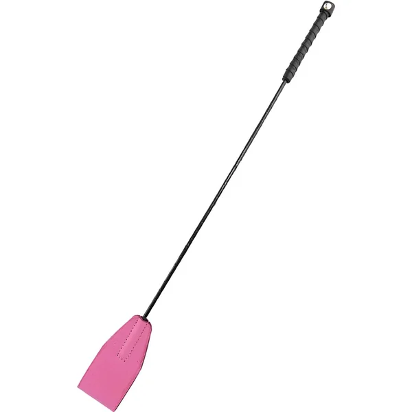 Rouge Leather Riding Crop Pink