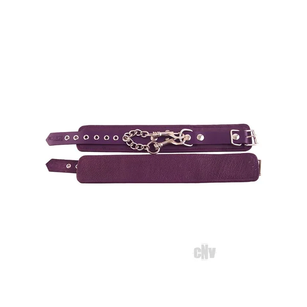 Rouge Plain Ankle Cuffs Purple