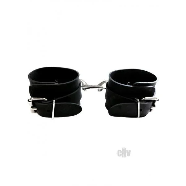 Rouge Rubber Wrist Cuff Black