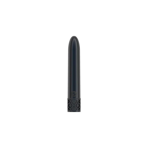Royal Gems Shiny Rechargeable 10-Speed Bullet Vibrator, Gunmetal
