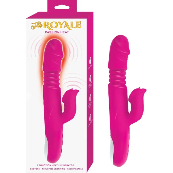 Royale Passion Heat Pink Rabbit Vibrator with Warming Feature