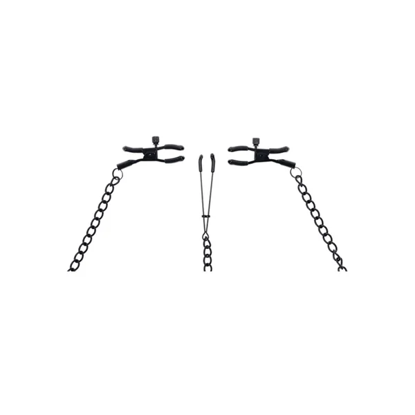 Saffron Nipple to Clit Set - Black