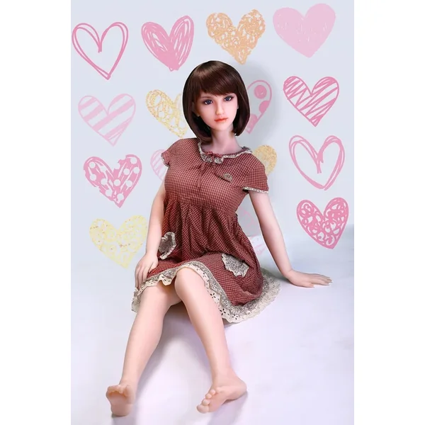 Sanhui 145cm silicone short hair beaitiful big boobs sex doll-Meiqin