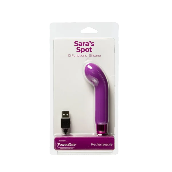 Sara''s Spot Rechargeable Bullet With Removable G-Spot Sleeve Purple