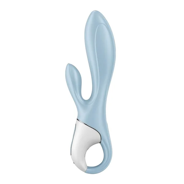 Satisfyer AIr Pump Bunny 1 Rechargeable Silicone Rabbit Vibrator – Blue/White