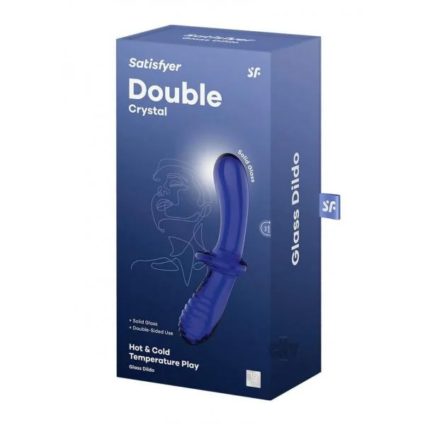 Satisfyer Double Crystal Lt Blue