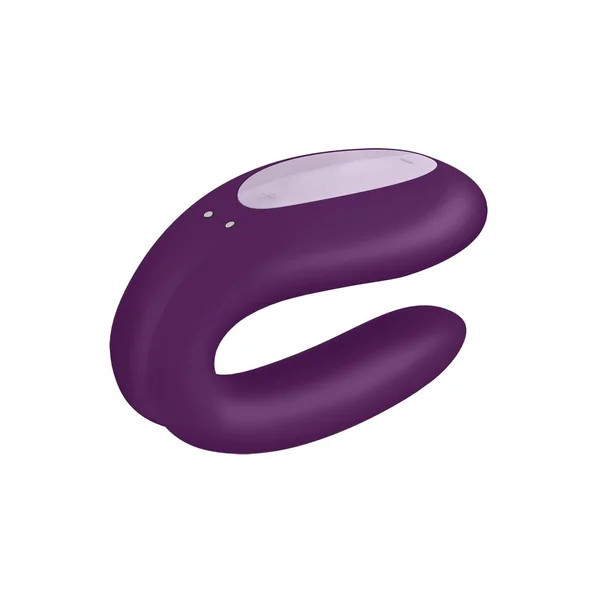 Satisfyer Double Joy Rechargeable Silicone Bluetooth Dual Stimulating Vibrator