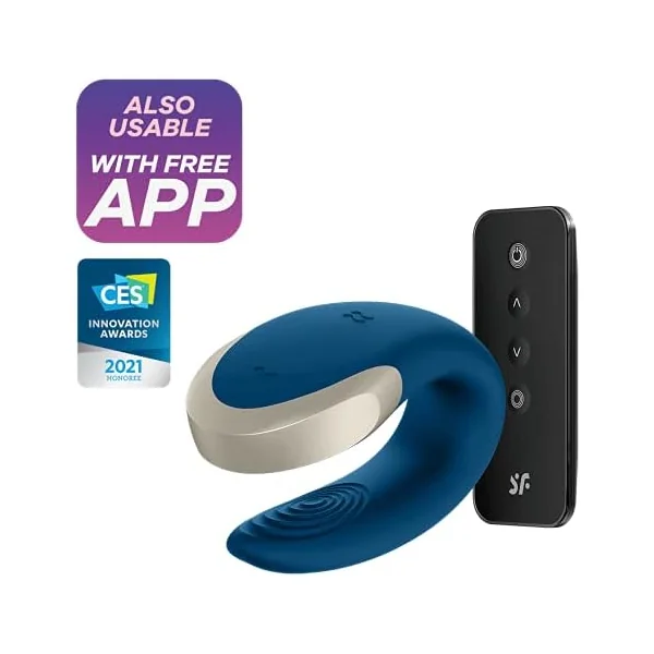 Satisfyer Double Love Luxury Couple vibrator with App Control and wireless remote G spot clitoral stimulation