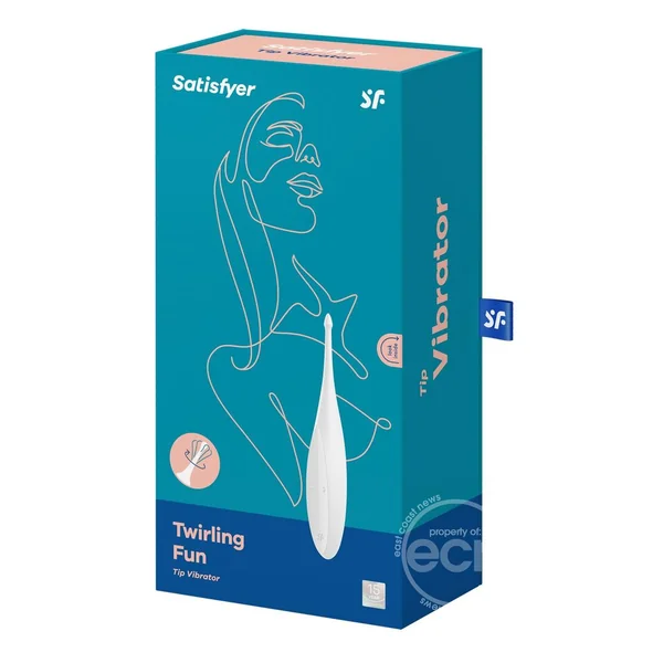 Satisfyer Twirling Fun Silicone Vibrator - White
