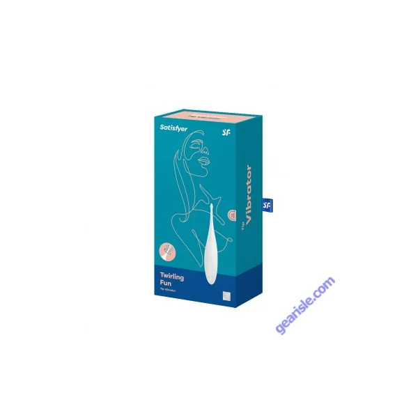 Satisfyer Twirling Fun White Rechargeable Waterproof Vibrator