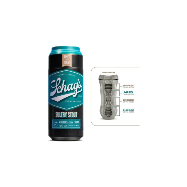 Schag's Sultry Stout Self-Lubricating Stroker, Frosted