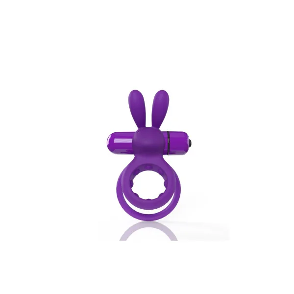 Screaming O 4B Ohare Vibrating Rabbit Double Cock Ring, Grape
