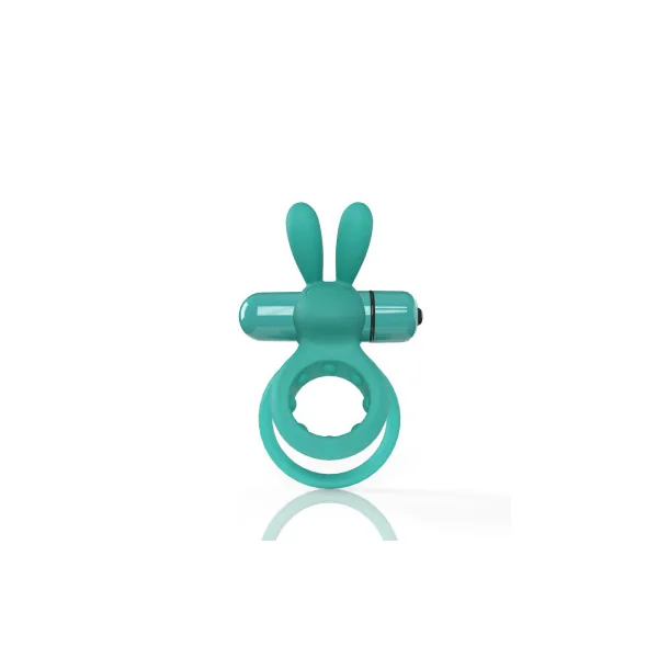 Screaming O 4B Ohare Vibrating Rabbit Double Cock Ring, Kiwi