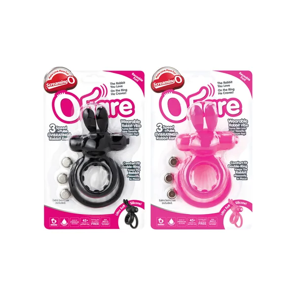 Screaming O Ohare Silicone Vibrating Cockring Waterproof Assorted Colors 6 Each Per Case