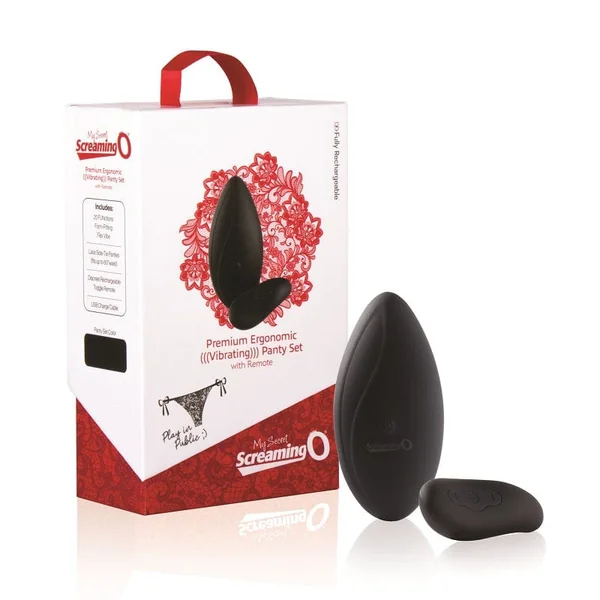 Screaming O Premium Ergonomic Vibrating Panty Set