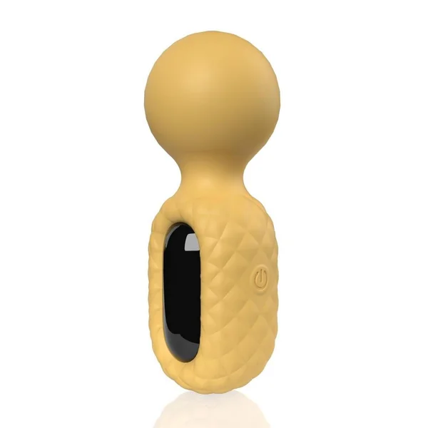 Screaming O Rebound Rechargeable Silicone Compact Power Wand – Bumblee Yellow