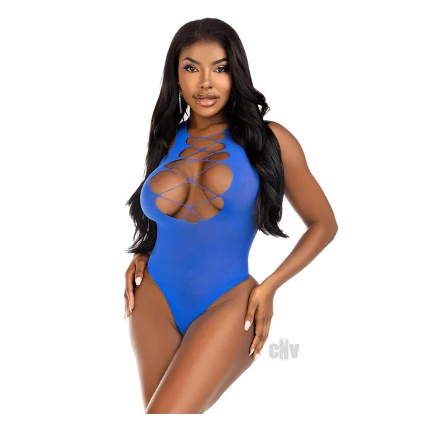 Seamless Opaque Racer Tank Body Os Blu