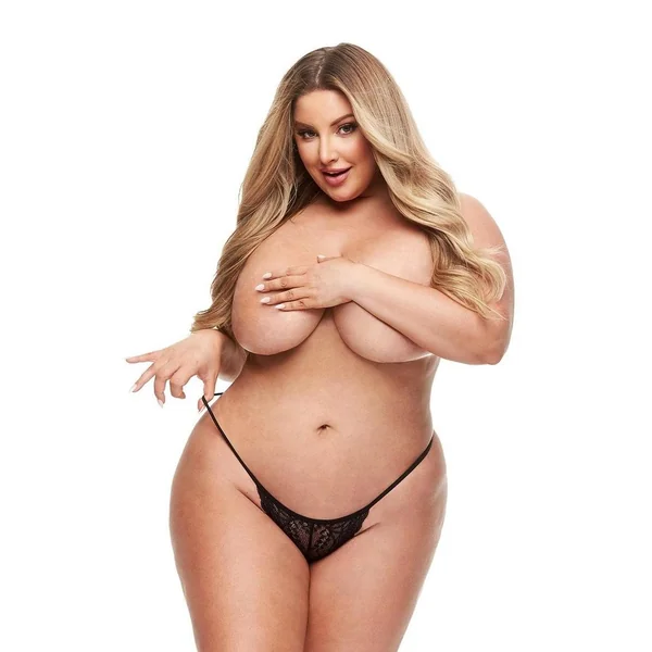 Secrets Lace Panty andamp; Rechargeable Remote Control Panty Vibe – Queen – Black