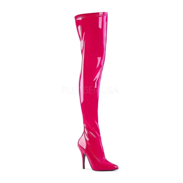 SEDUCE-3000 Thigh Boot | Fuchsia Patent
