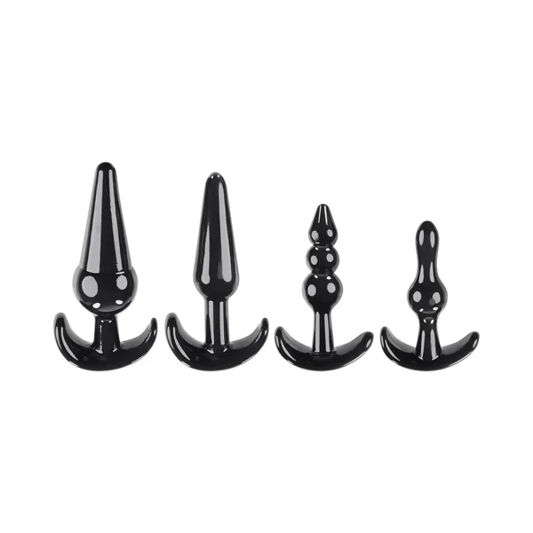 Selopa Intro To Plugs 4-piece Anal Plug Set Black