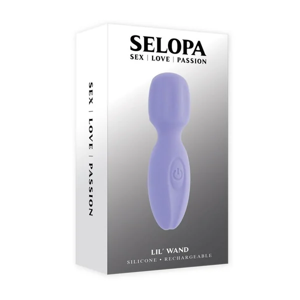 Selopa Lil Wand Rechargeable Silicone Vibrator - Purple