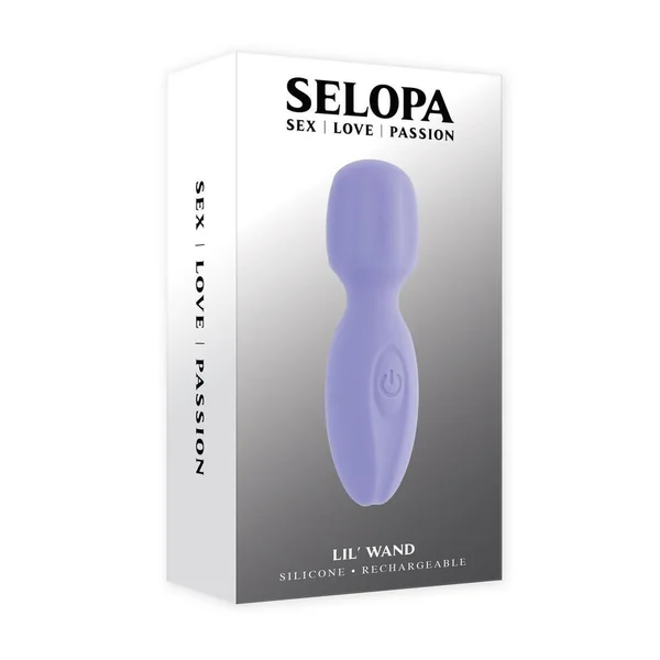 Selopa Lil Wand Rechargeable Silicone Vibrator - Purple
