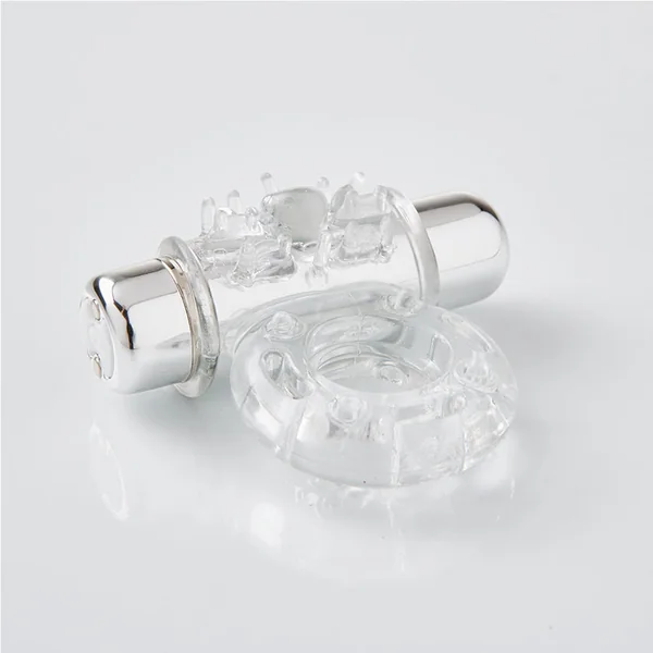 Sensuelle Bullet Ring 7 Function Cockring Clear