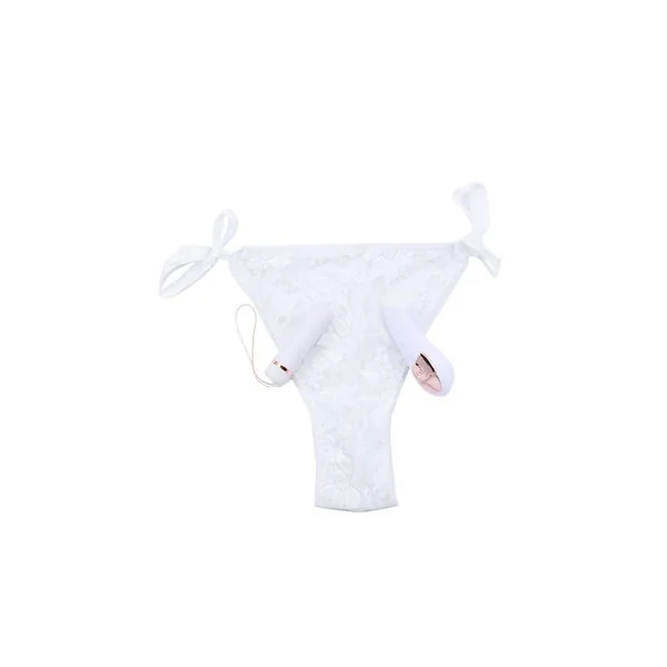 Sensuelle White Pleasure Panty Bullet w/Remote Control - 15 Function