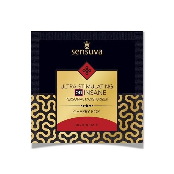 Sensuva Ultra Stimulating On Insane Cherry Pop Flavored Lubricant