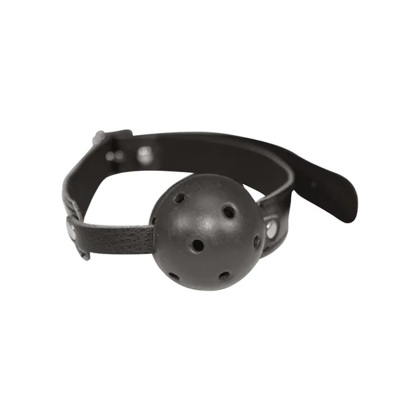 Sex And Mischief Breathable Ball Gag 2 Inch Black