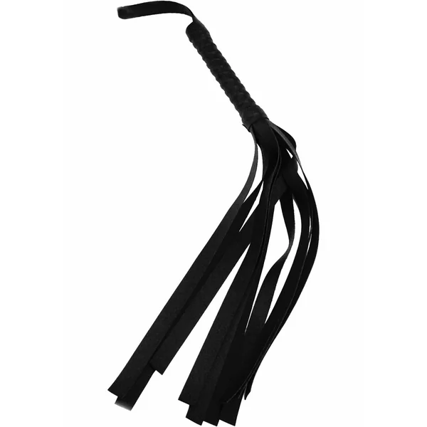 Sex and Mischief Faux Leather Flogger – Black