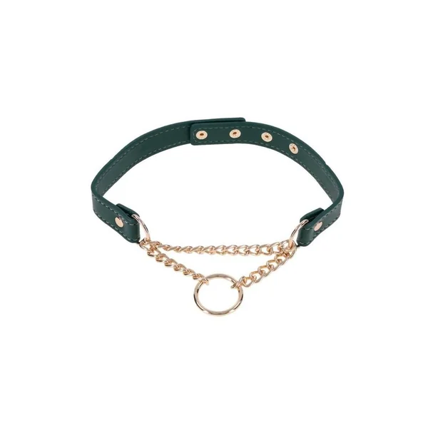 Sex and Mischief Indica Day Collar – Green/Gold