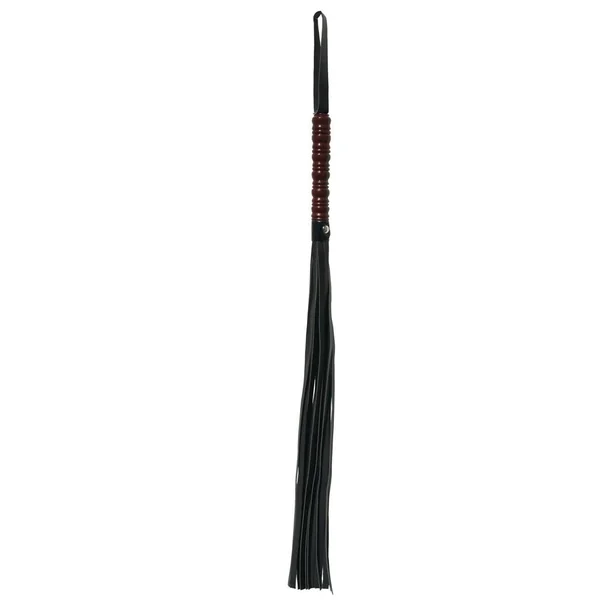 Sex and Mischief Mahogany Flogger – Black