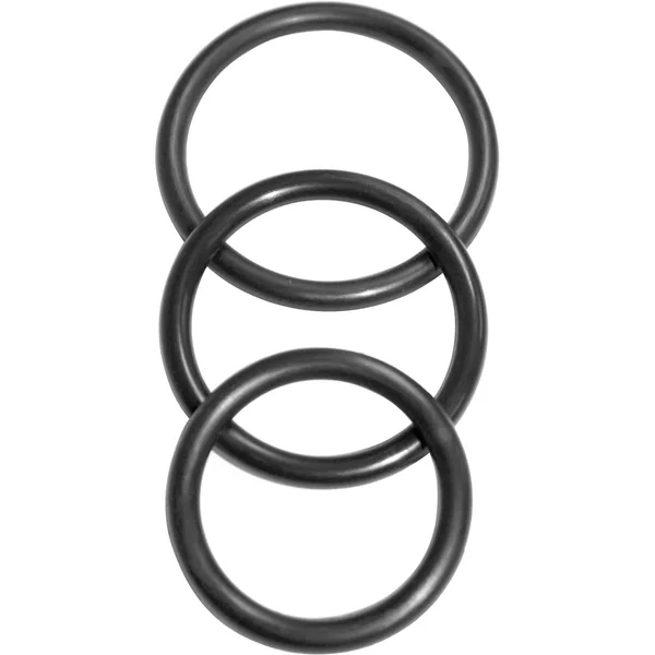Sex and Mischief Nitrile Cock Ring (3 Pack) – Black