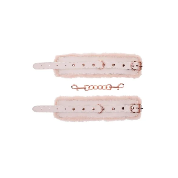 Sex and Mischief Peaches N Creame Fur Handcuffs