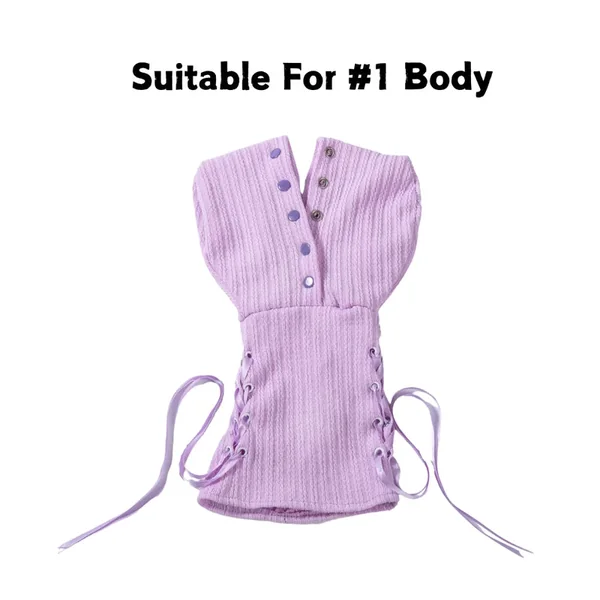 Sex Doll Figure Clothes For Big Boobs Purple Dress (For #1 Body)