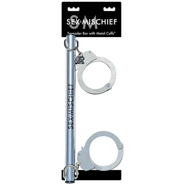 Sex & Mischief Spreader Bar With Metal Cuffs