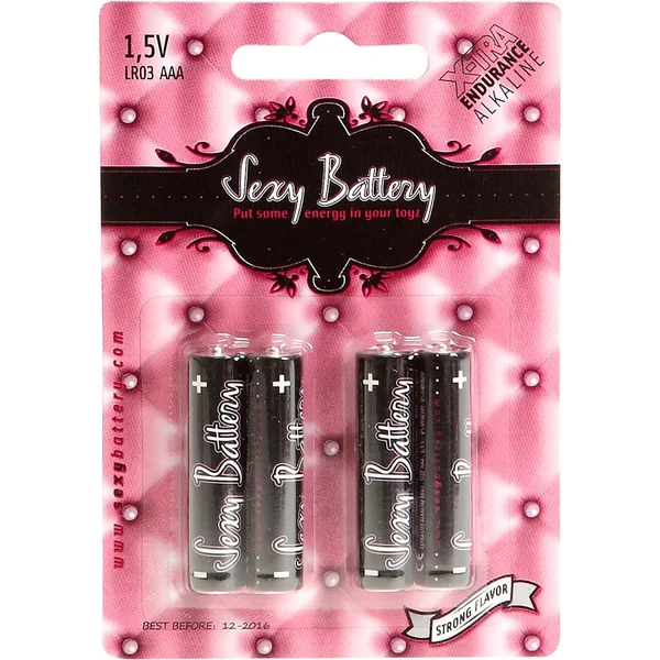 Sexy Battery Xtra Endurance Alkaline Batteries LR03 AAA/ 1.5V (4 Pack)