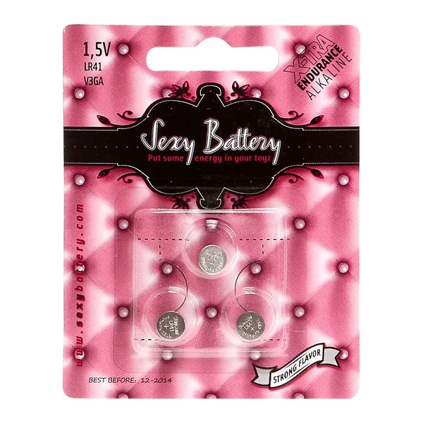 Sexy Battery Xtra Endurance Alkaline Batteries LR41 V3GA/ 1.5V (3 Pack)