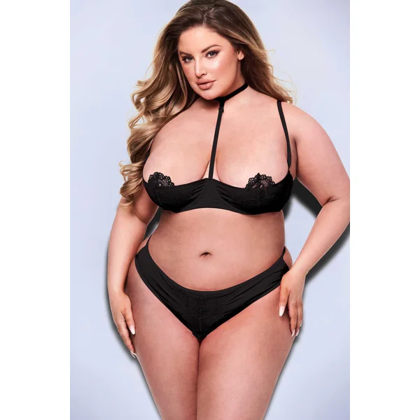 Sexy Quarter Cup Bra & G-String Set