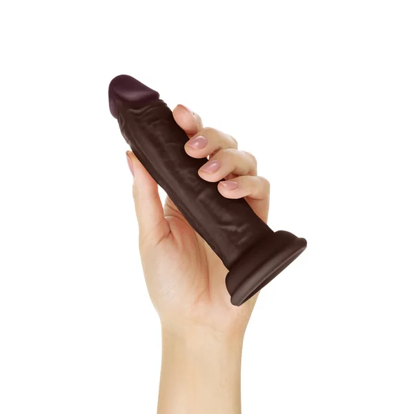 Shaft – Model J 5.5 Inch Liquid Silicone Dong – Mahogany